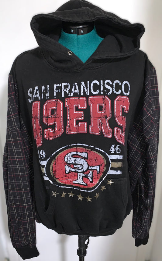 Authentic NFL San Francisco 49ers Flannel Hoodie